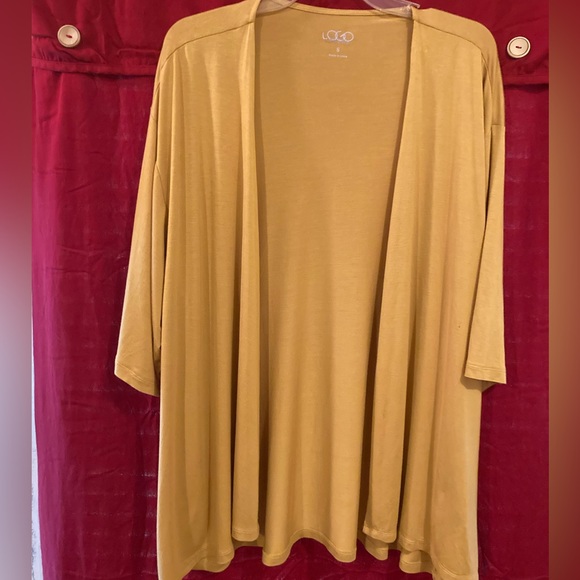 Ladies Size S LOGO  Layers Gold no n Cardigan - Picture 1 of 6